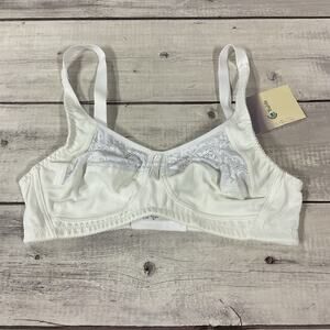 Trulife Naturalwear‎ Mastectomy Bra Womens 36A White Softcup Wireless 412